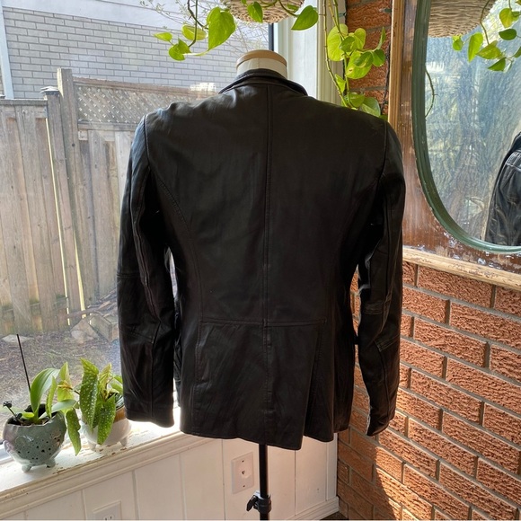 Danier Women’s Leather Dark Brown/Black Jacket Size Small - Picture 3 of 7